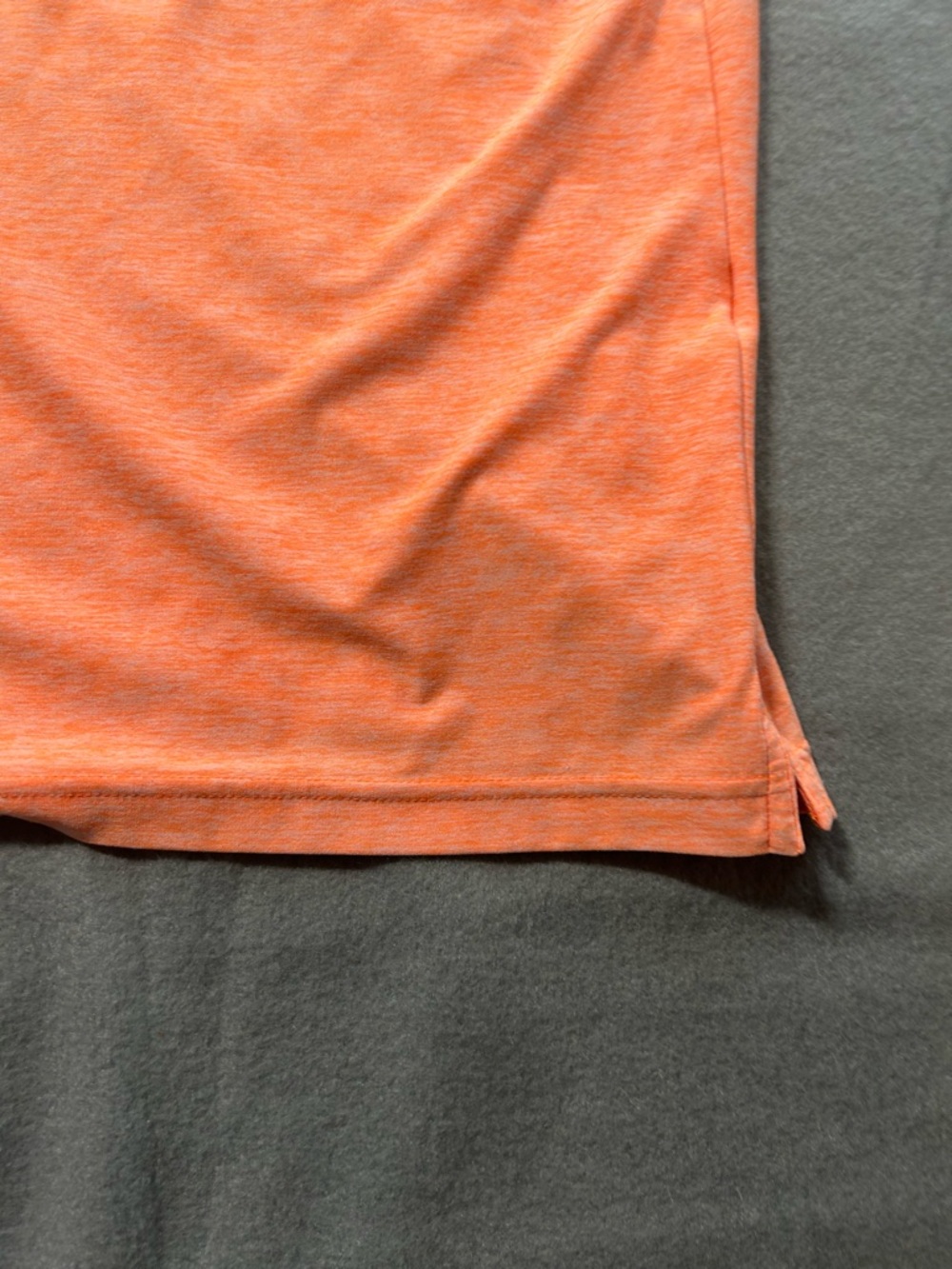 Under Armour Men’s Coral-Orange Polo Golf Shirt - Picture 8 of 14